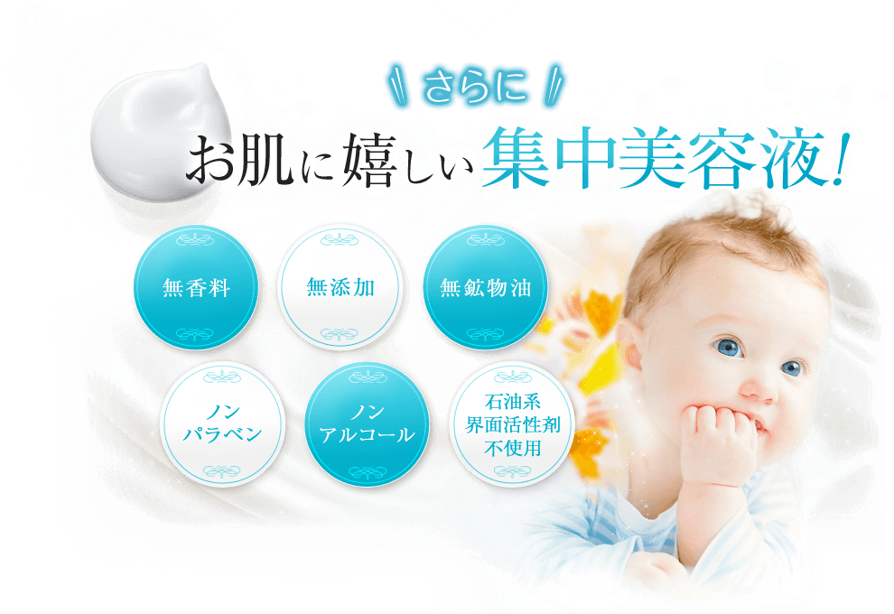 さらにお肌に嬉しい美白美容液！